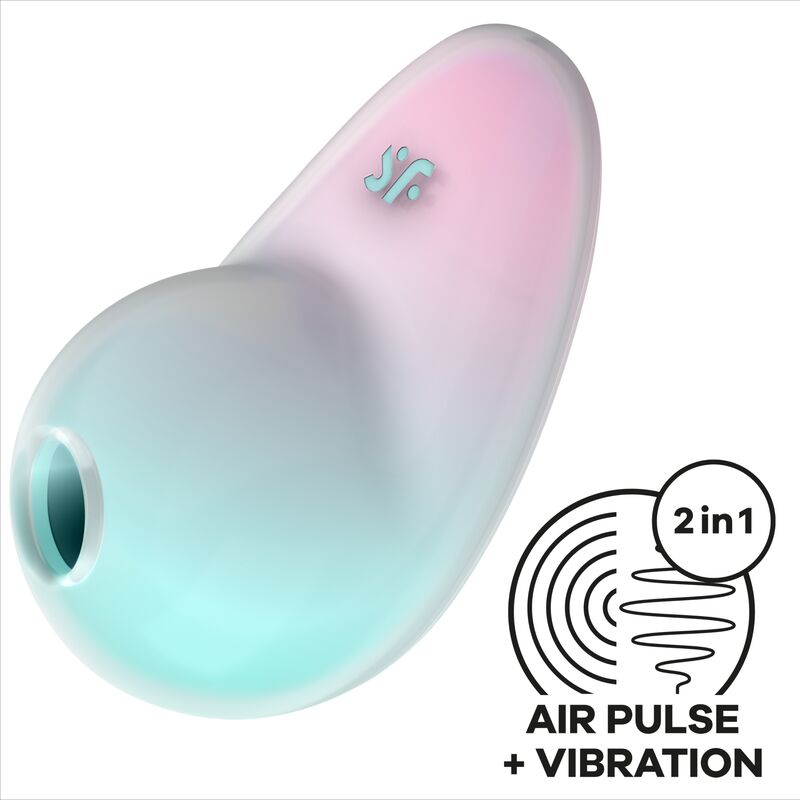 SATISFYER - PIXIE DUST AIR PLUSE STIMULATOR LILA / BLAU GRÜN / ROSA - Sexotim