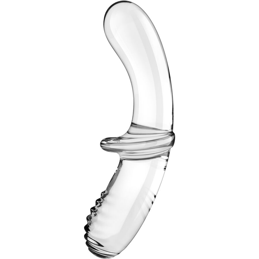 SATISFYER - DOPPEL KRISTALL DILDO TRANSPARENT / BLAU - Sexotim
