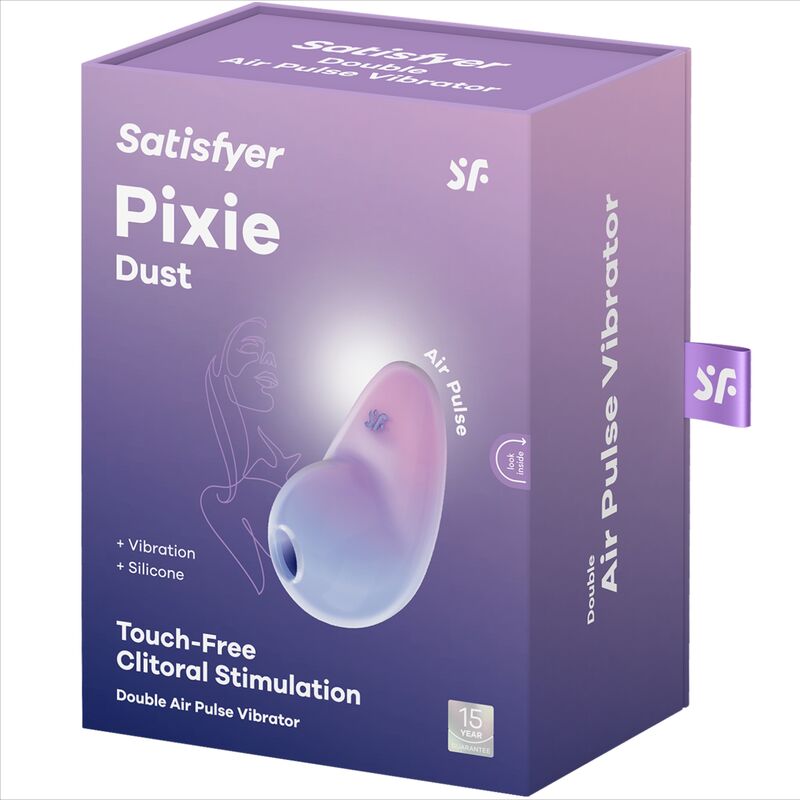 SATISFYER - PIXIE DUST AIR PLUSE STIMULATOR LILA / BLAU GRÜN / ROSA - Sexotim