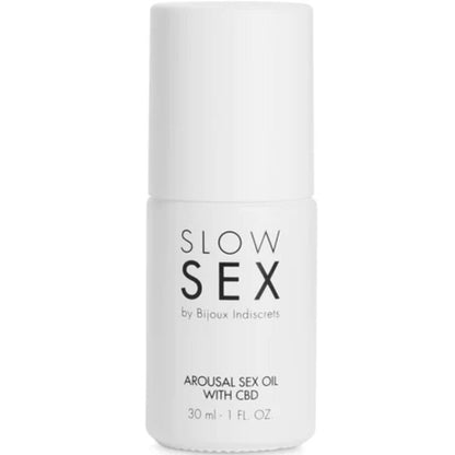 BIJOUX - SLOW SEX SEXUELLES MASSAGEÖL MIT CBD 30 ML - Sexotim