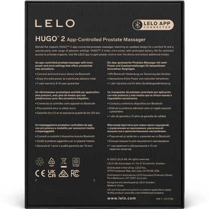 LELO - HUGO 2 PROSTATAMASSAGER  IM SCHWARZ oder GRÜN - Sexotim