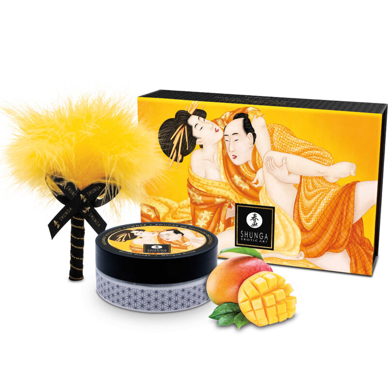 SHUNGA - ESSBARES MASSAGEPULVER-SET MANGO - Sexotim