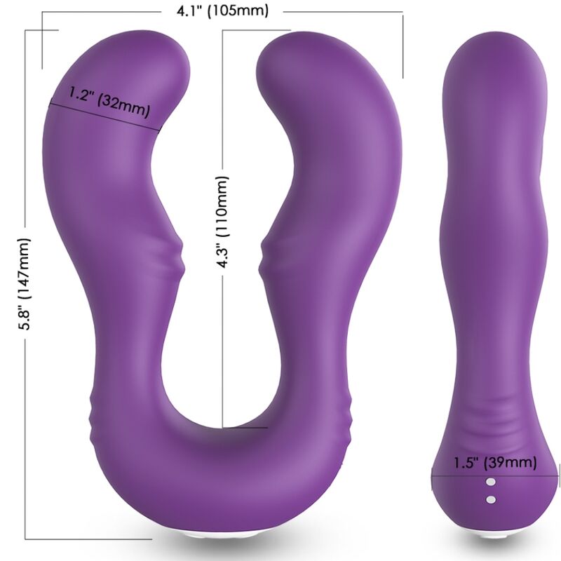 ARMONY - SERAPH VIBRATOR DOPPELTE FERNBEDIENUNG LILA - Sexotim