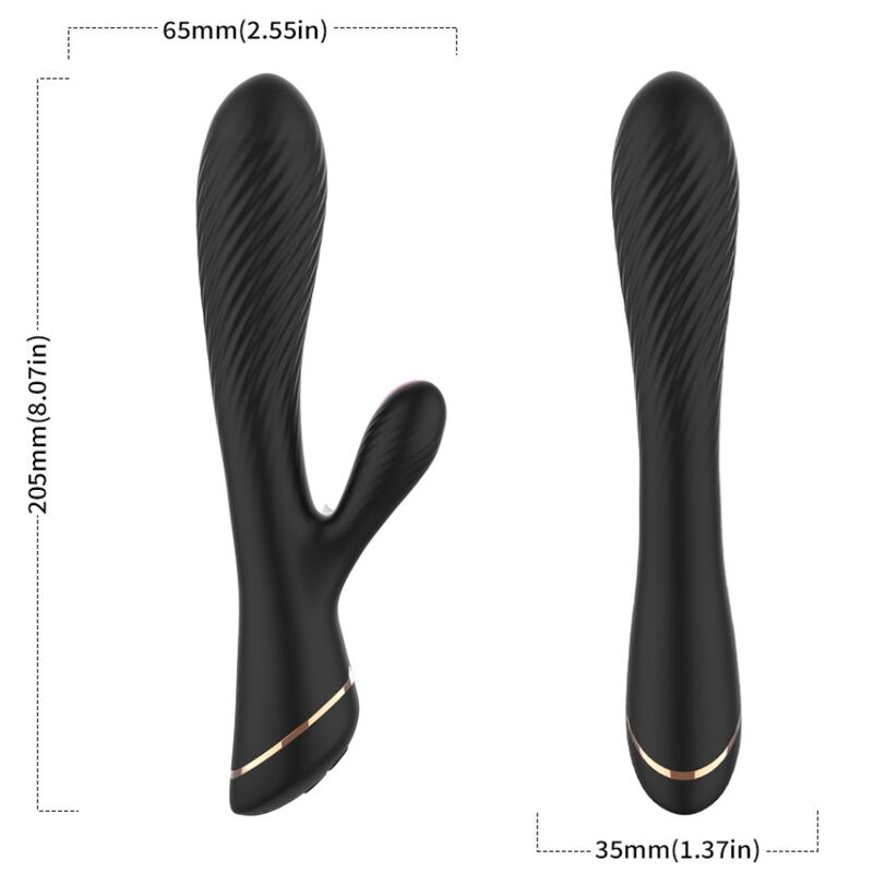 ARMONY - VIBRATOR KANINCHEN SILIKON SCHWARZ