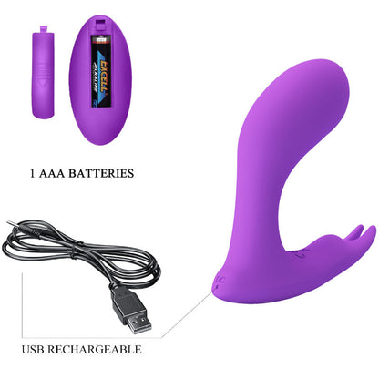 PRETTY LOVE - IDABELLE VIBRATION & PULSATION FERNBEDIENUNG VIOLETT - Sexotim