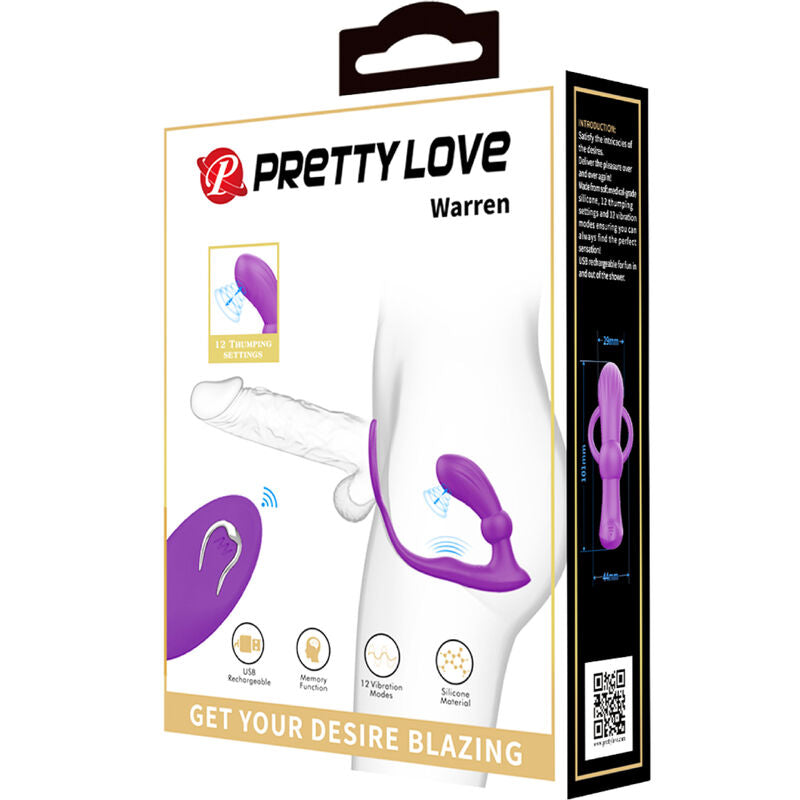 PRETTY LOVE - WARREN VIOLET ANALRING & VIBRATOR - Sexotim