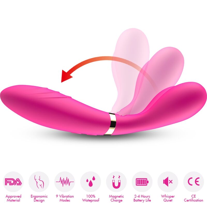 ARMONY - Y-Zauberstab MASSAGER & VIBRATOR DOPPELKOPF FUCHSIA - Sexotim