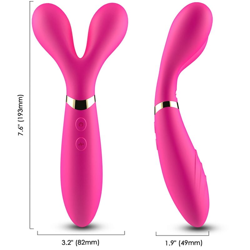 ARMONY - Y-Zauberstab MASSAGER & VIBRATOR DOPPELKOPF FUCHSIA - Sexotim