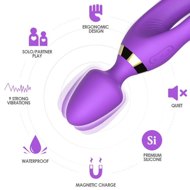 ARMONY - MASSAGER & VIBRATOR KANINCHEN LILA - Sexotim