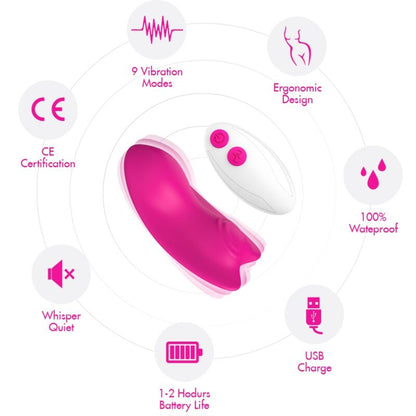 ARMONY - BUTTERFLY TRAGBARES HÖSCHEN VIBRATOR MIT FERNBEDIENUNG LILA