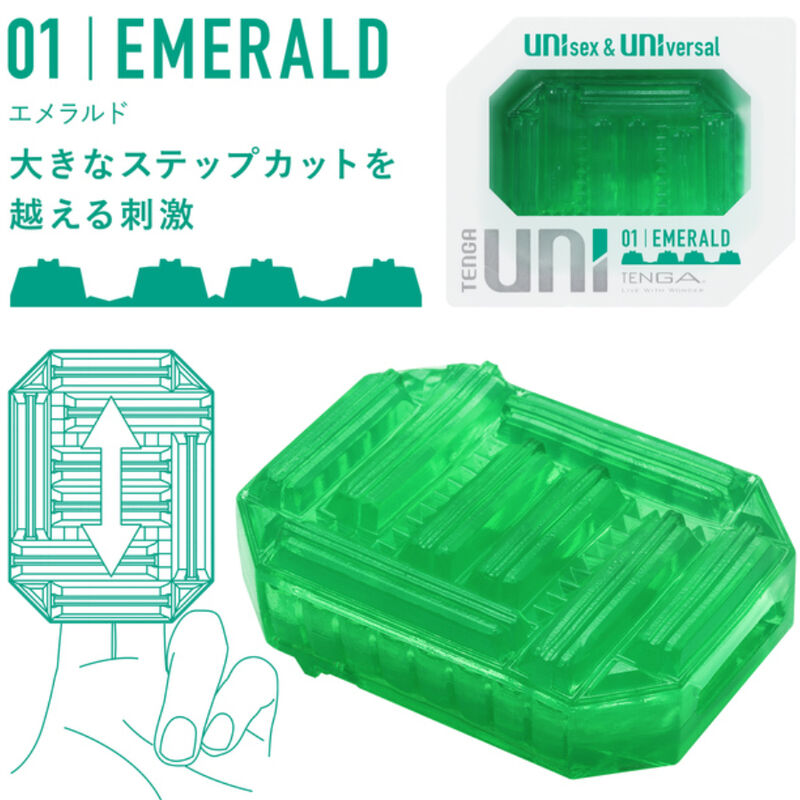 TENGA - UNI EMERALD MASTURBATOR-Fingerhut - Sexotim