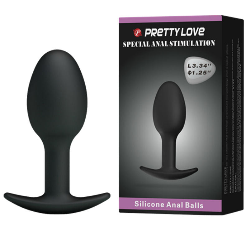 PRETTY LOVE - SILIKON ANALPLUG 6.5 CM SCHWARZ - Sexotim