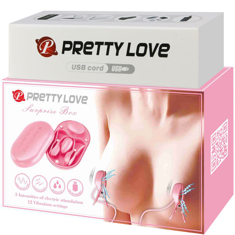 PRETTY LOVE - ÜBERRASCHUNGSBOX ROSA ELEKTROSTIMULATIONSPINZETTE - Sexotim