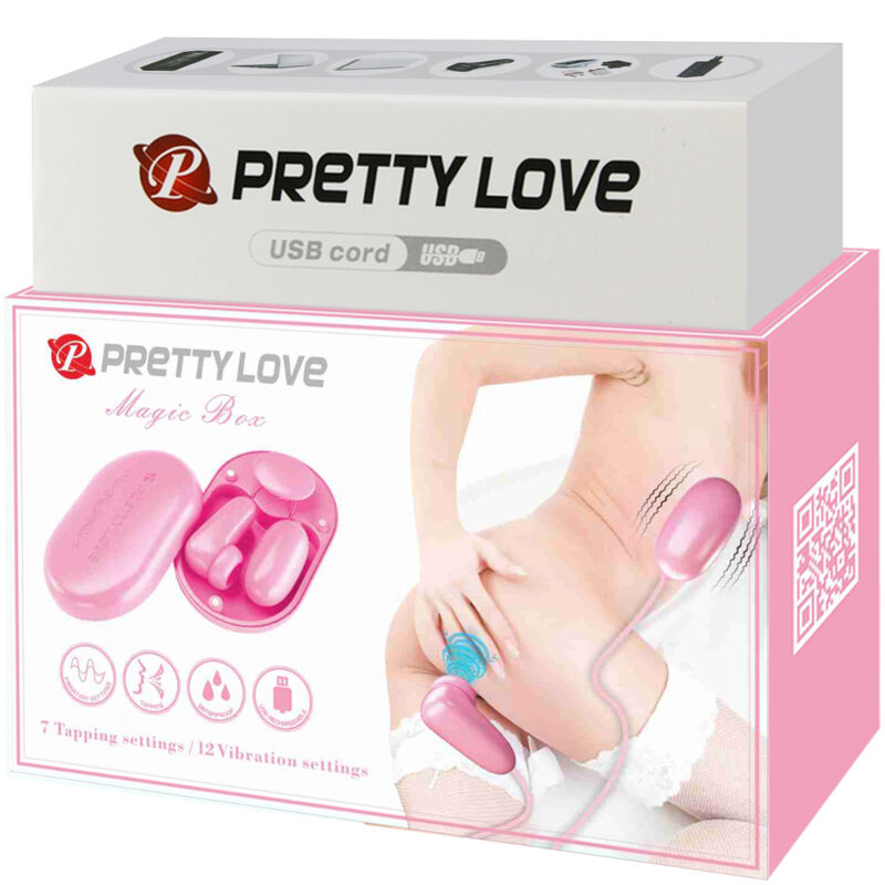 PRETTY LOVE - MAGIC BOX VIBRATIONSKUGEL & ROSA STIMULATOR - Sexotim