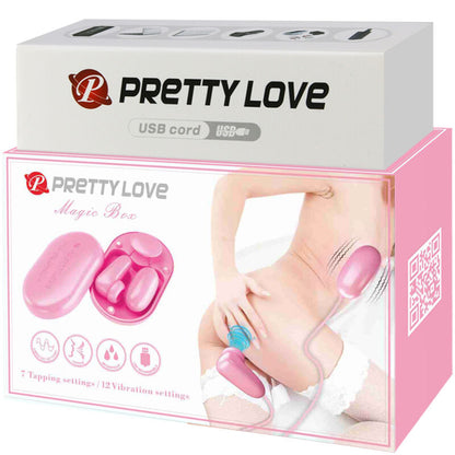 PRETTY LOVE - MAGIC BOX VIBRATIONSKUGEL & ROSA STIMULATOR - Sexotim