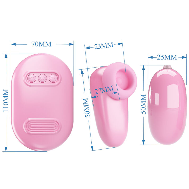 PRETTY LOVE - MAGIC BOX VIBRATIONSKUGEL & ROSA STIMULATOR - Sexotim