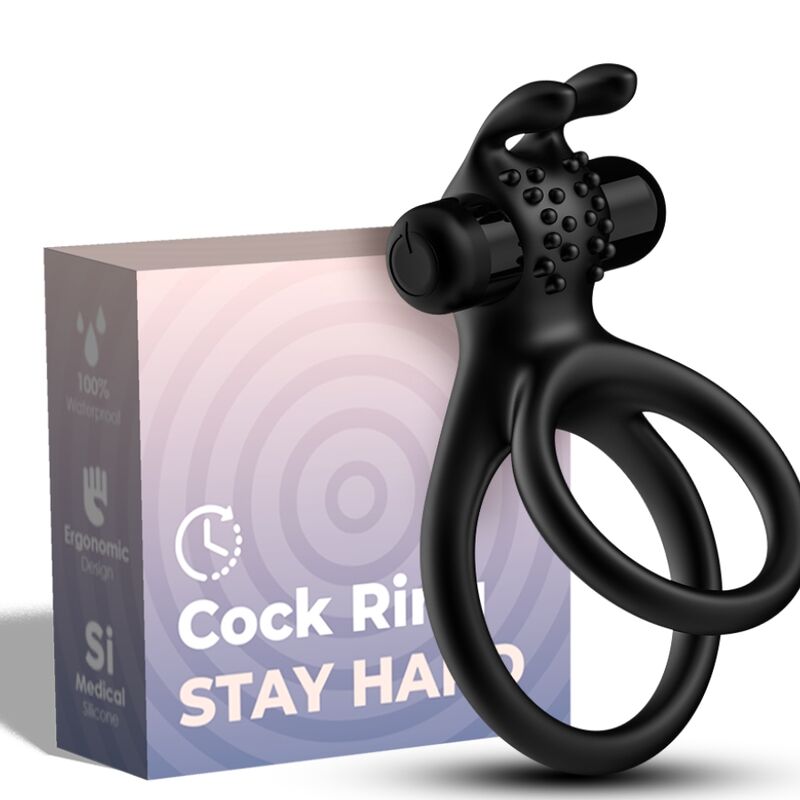 ARMONY - TRAVELLER DOPPEL-VIBRATORRING FÜR PAARE RABBIT SCHWARZ - Sexotim