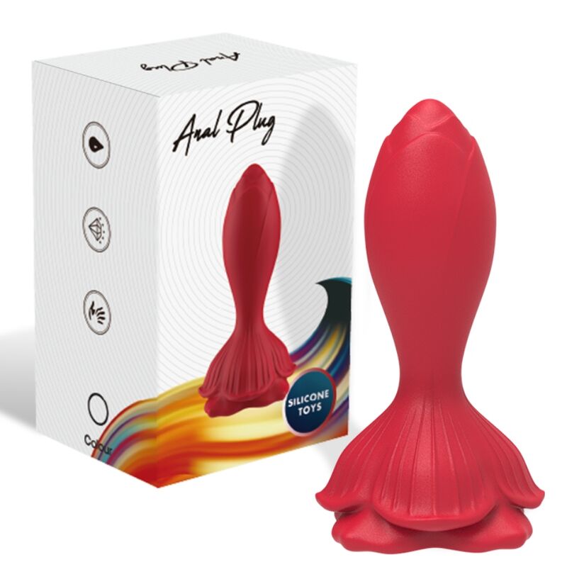 ARMONY - ROSA VIBRATOR & ANALPLUG KLEINE FERNBEDIENUNG ROT