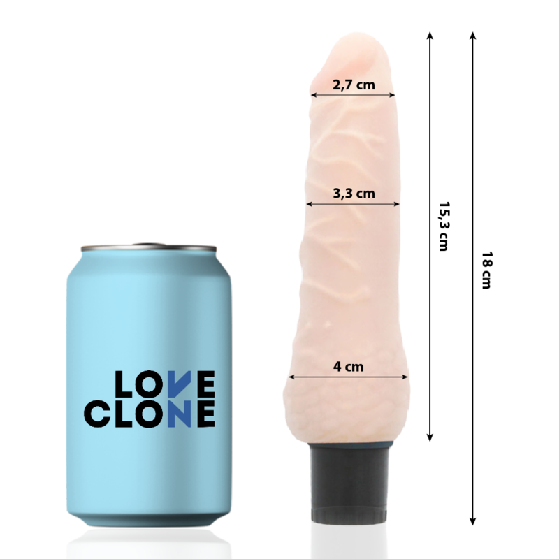 LOVECLONE - SVEN SELBSTGLEITEND VIBRATOR 18.5 CM x 3.3 CM - Sexotim