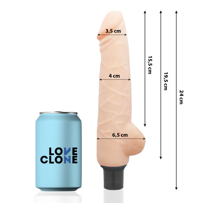 LOVECLONE - HARALD SELBSTGLEITEND VIBRATOR 24 CM x 4 CM - Sexotim