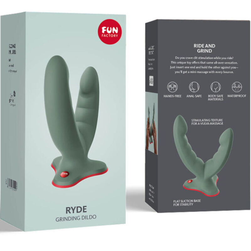 FUN FACTORY - RYDE DOPPELDILDO & MASSAGER GRÜN - Sexotim