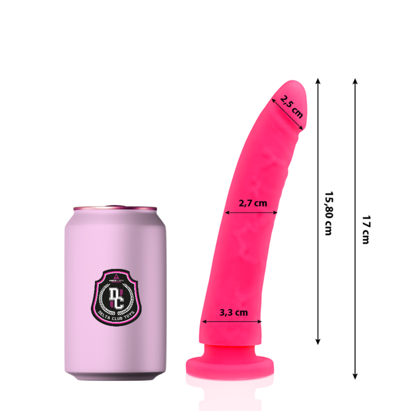 DELTA CLUB - TOYS ROSA DILDO MEDIZINISCHES SILIKON 17 CM -O- 3 CM - Sexotim