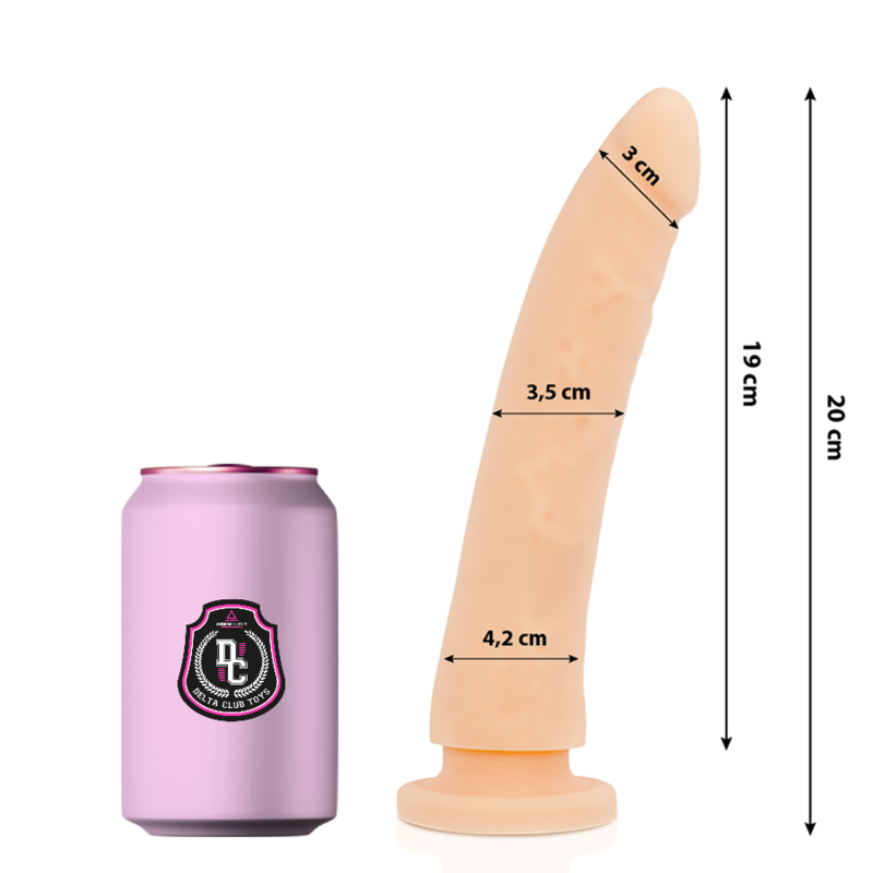 DELTA CLUB - TOYS NATÜRLICHER DILDO MEDIZINISCHES SILIKON 20 CM -O- 4 CM - Sexotim