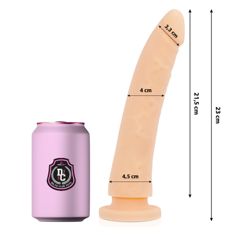 DELTA CLUB - TOYS NATÜRLICHER DILDO AUS MEDIZINISCHEM SILIKON 23 CM -O- 4.5 CM - Sexotim