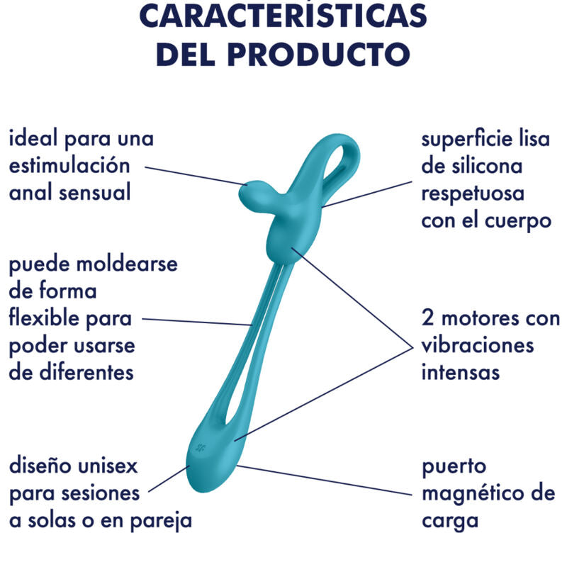 SATISFYER - PLUG & PLAY 1 FLEXIBLER MULTIVIBRATOR - Sexotim