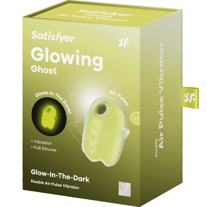 SATISFYER - GLOWING GHOST AIR PULSE & VIBRATOR GELB / WEISS - Sexotim