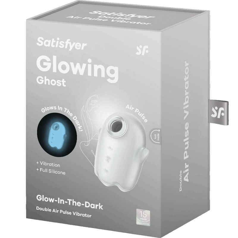 SATISFYER - GLOWING GHOST AIR PULSE & VIBRATOR GELB / WEISS - Sexotim