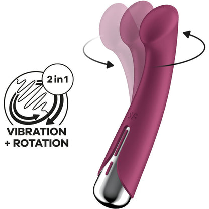 SATISFYER - SPINNING G-SPORT 1 ROTATOR VIBRATOR BLAU / BEIGE / ROT - Sexotim