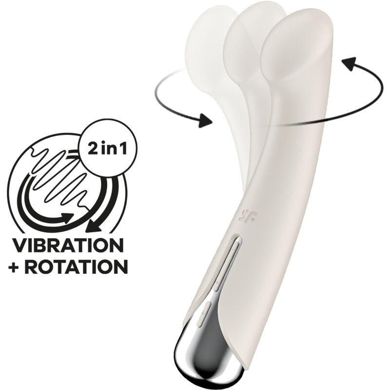 SATISFYER - SPINNING G-SPORT 1 ROTATOR VIBRATOR BLAU / BEIGE / ROT - Sexotim