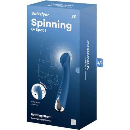 SATISFYER - SPINNING G-SPORT 1 ROTATOR VIBRATOR BLAU / BEIGE / ROT - Sexotim