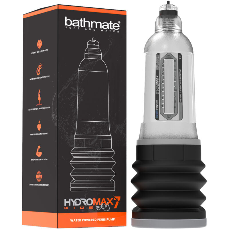 BATHMATE - HYDROMAX 7 WIDE BOY X30 TRANSPARENT - Sexotim