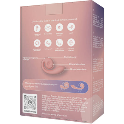 SNAIL VIBE - GIZI DUAL STIMULATOR ROSA - Sexotim