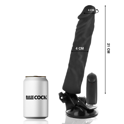 BASECOCK - REALISTISCHER VIBRATOR MIT FERNBEDIENUNG NATÜRLICHER 21 CM -O- 4 CM - Sexotim