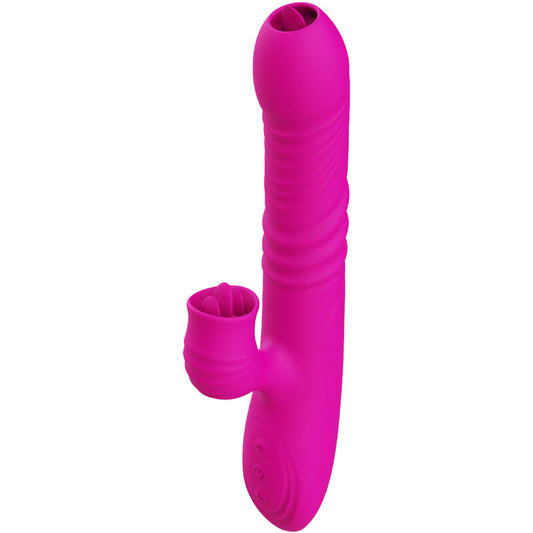 ARMONY - FANNY MULTIFUNKTIONS-DOPPELZUNGENVIBRATOR FUCHSIA WÄRMEEFFEKT