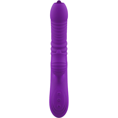 ARMONY - VOLLSTÄNDIGER G-PUNKT-KANINCHENVIBRATOR MIT STIMULIERENDEM ZUNGENVIOLETTEN WÄRMEEFFEKT