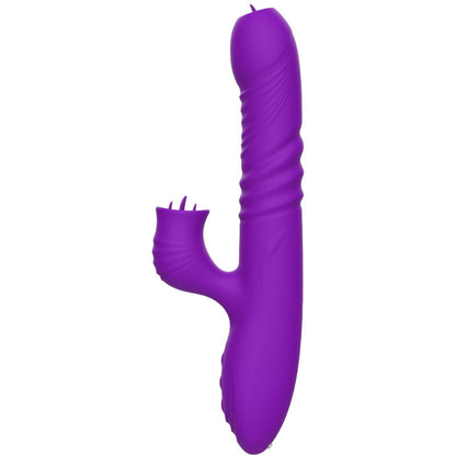 ARMONY - VOLLSTÄNDIGER G-PUNKT-KANINCHENVIBRATOR MIT STIMULIERENDEM ZUNGENVIOLETTEN WÄRMEEFFEKT