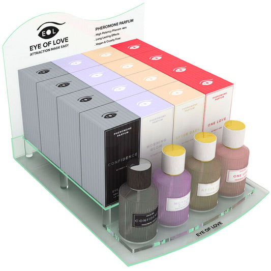 EYE OF LOVE - DELUXE-DISPLAY-PARFÜM 50 ML 16 STÜCK + TESTER - Sexotim