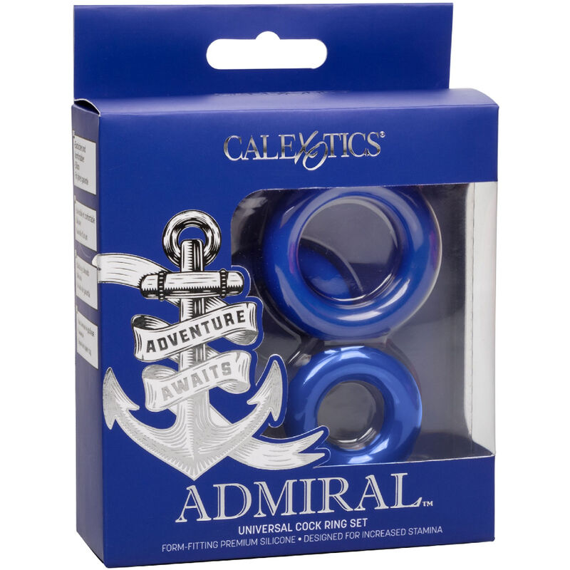 CALEXOTICS - ADMIRAL COCK RING SET BLAU - Sexotim