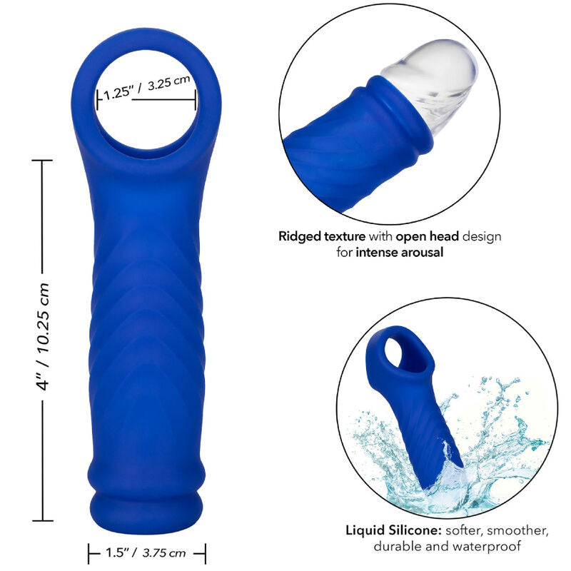 CALEXOTICS - ADMIRAL WAVE PENIS COVER FLÜSSIGES SILIKON BLAU - Sexotim