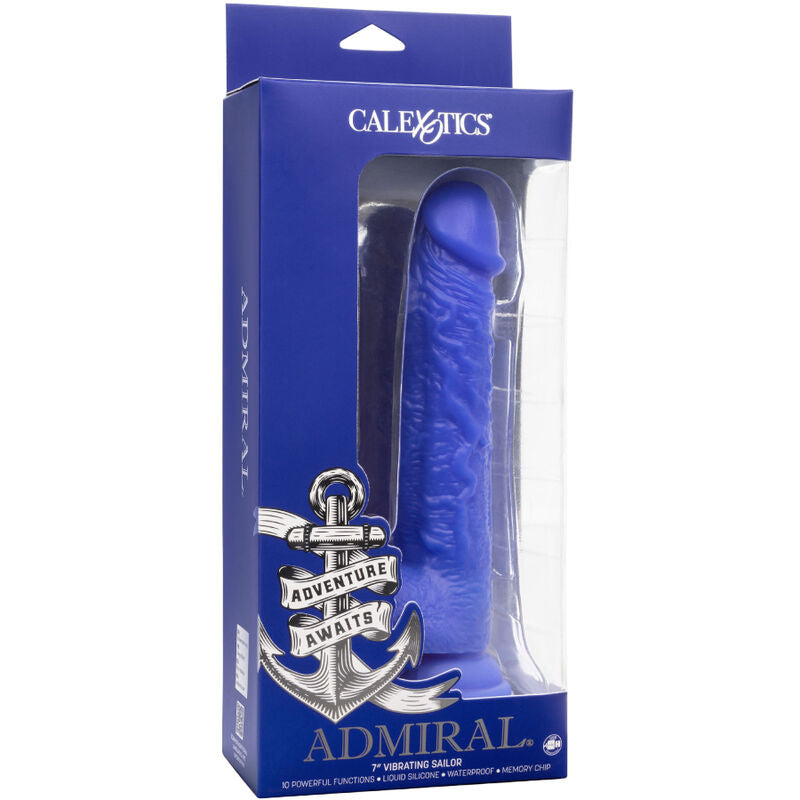 CALEXOTICS - ADMIRAL SAILOR REALISTISCHER DILDO-VIBRATOR BLAU - Sexotim