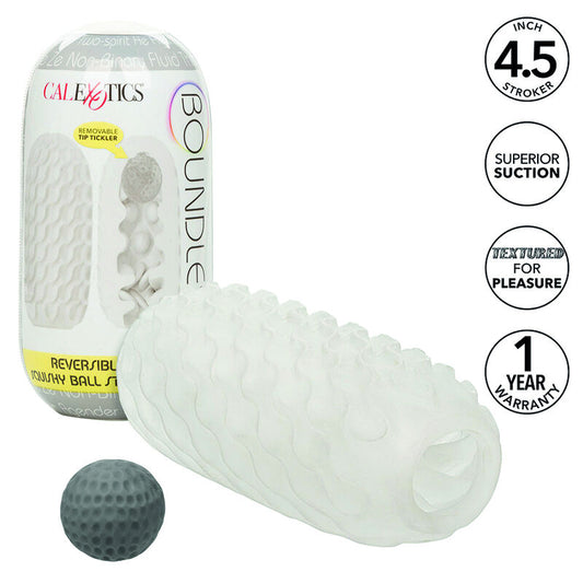 CALEXOTICS - BOUNDLESS REVERSIBLE SQUISHY BALL STROKE GELB - Sexotim