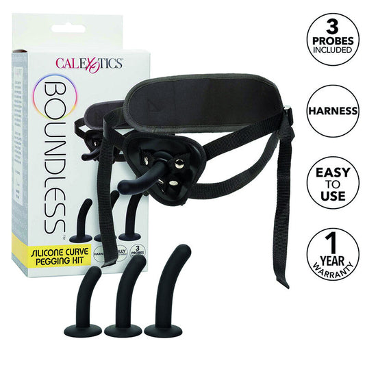 CALEXOTICS - BOUNDLESS SILIKON-KURVE-PEGGING-KIT - Sexotim