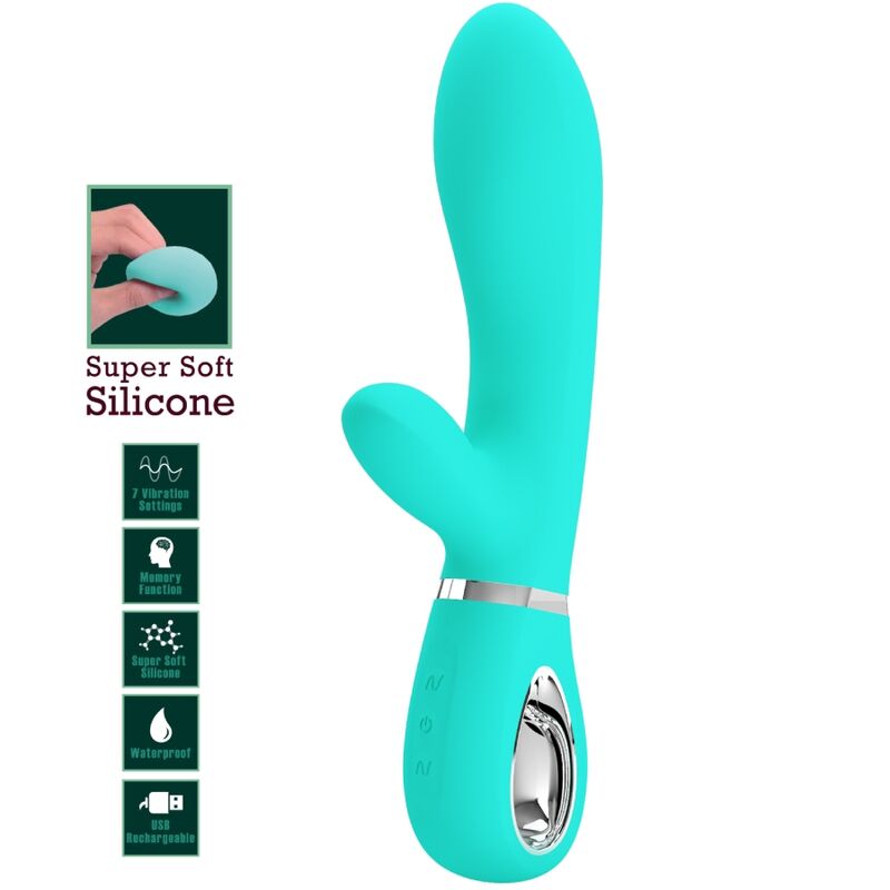 PRETTY LOVE - THOMAS MULTIFUNKTIONS-G-SPOT-VIBRATOR AQUA GREEN - Sexotim