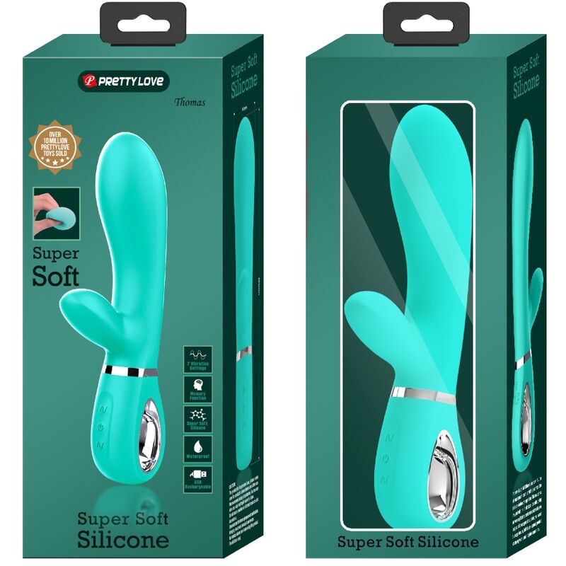 PRETTY LOVE - THOMAS MULTIFUNKTIONS-G-SPOT-VIBRATOR AQUA GREEN - Sexotim