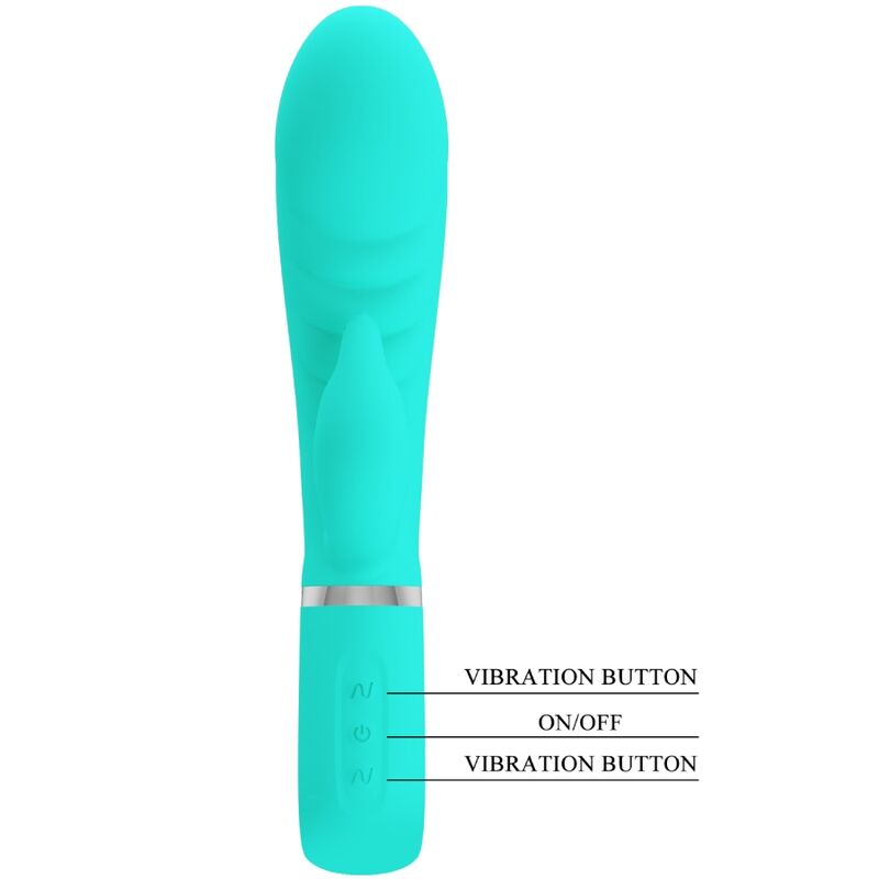 PRETTY LOVE - PRESCOTT MULTIFUNKTIONS-G-SPOT-VIBRATOR AQUA GREEN - Sexotim