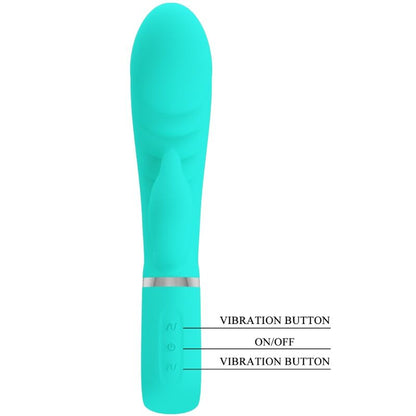 PRETTY LOVE - PRESCOTT MULTIFUNKTIONS-G-SPOT-VIBRATOR AQUA GREEN - Sexotim